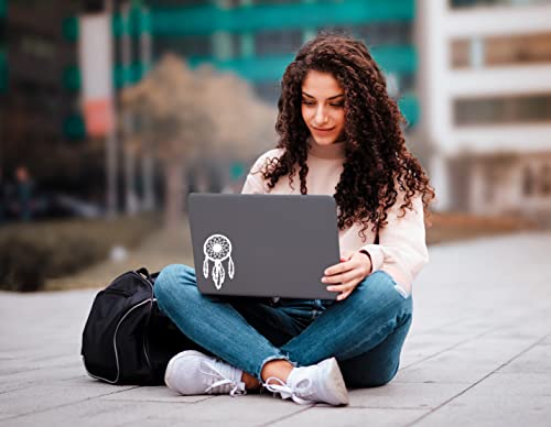 Dreamcatcher Western Decal Vinyl Sticker Auto Car Truck Wall Laptop | White | 3" X 5.5" #TOP3