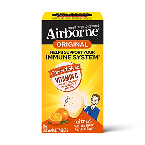Airborne vitamin c 1000mg (per serving) - citrus chewable tablets…