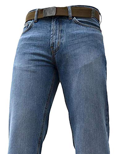 F.B.M Jeans - Jeans - Bootcut - Homme Bleu Bleu Clair - Bleu - 90 – vue 7