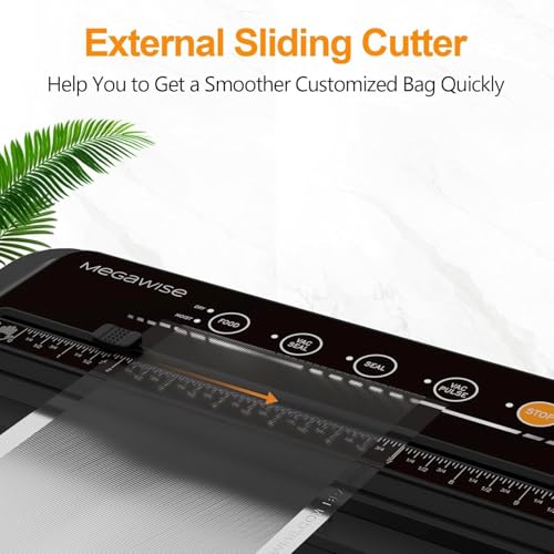 image for MegaWise Vacuum Sealer Machine | 80kPa Suction Power| Bags and Cutter 