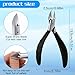 4mm Jaw Cuticle Clipper Professional Stainless Steel Nail Cuticle Trimmer Nippers, Durable Washable Sharp Dead Skin Cutter Nipper Cuticula Remover Pedicure Manicure Tools for Fingernails and Toenails