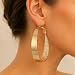 Imagen de Guess Pendientes de aro grandes con purpurina ovalada