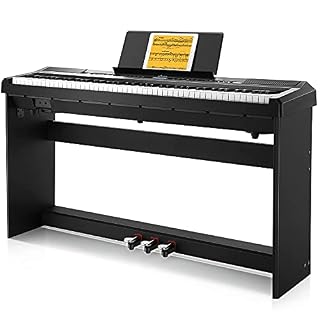 Donner Domicile Piano Numérique 88 Touches Pondérées, Action du Marteau, Clavier électrique Fullsize pour Débutant avec… - Les Beatles, Paul McCartney, John Lennon, RIngo Starr, George Harrison
