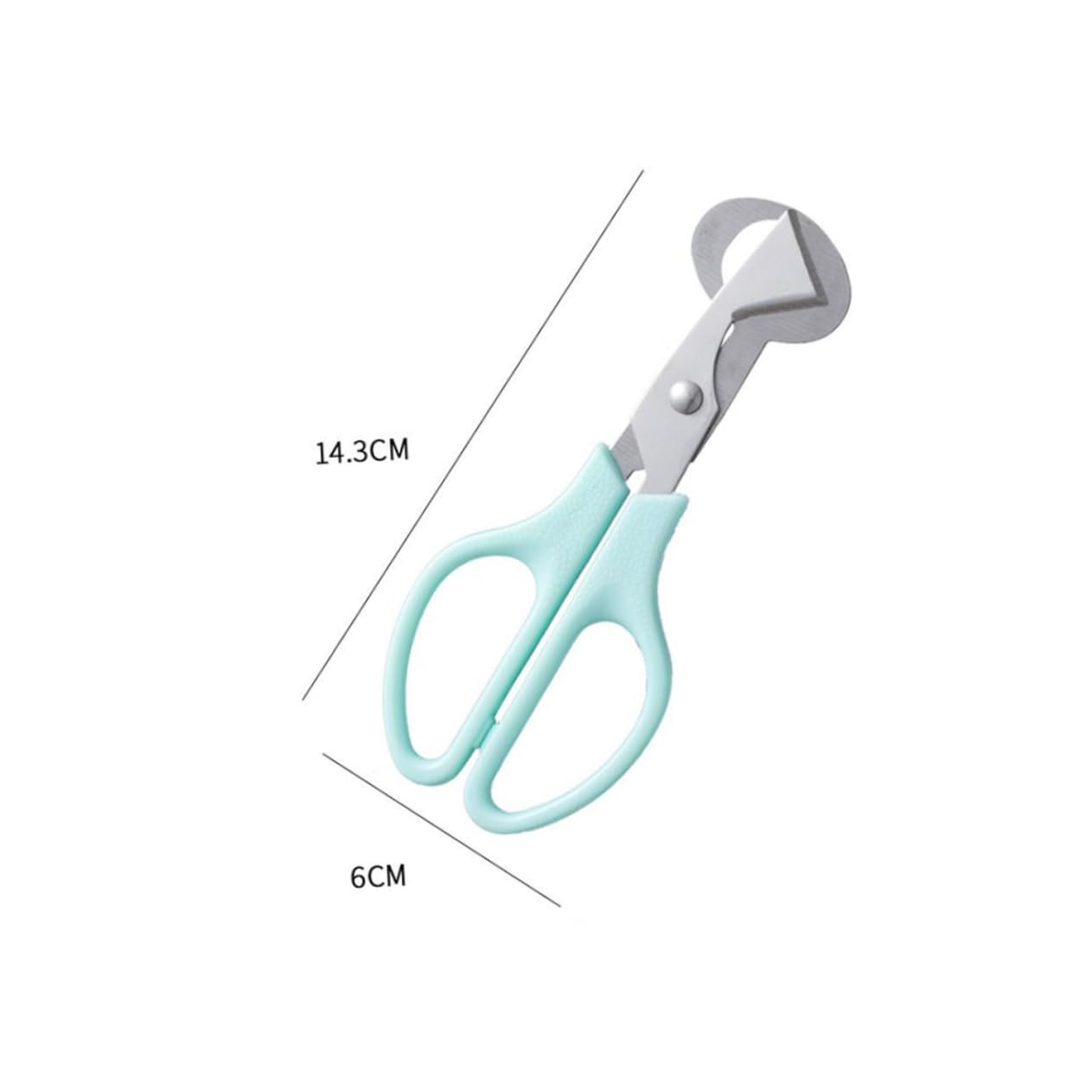 POPETPOP 3 Series Tijeras Incisivas Para Huevos De Codorniz Caparazón Cortador Cáscara De Huevo De Codorniz Cortar Azul Blue Acero Inoxidable 2 Piezas X 3