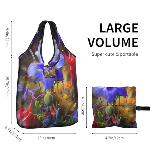 Sac de courses réutilisable indéchirable en tissu lavable noir - 3
