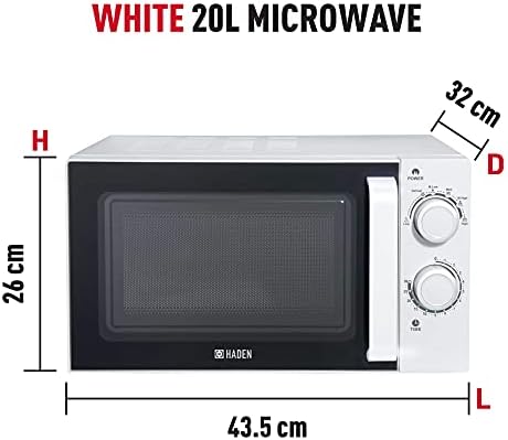 Haden Chester Microwave  Defrost, Reheat & Cooking Functions, 700W, 20L, White CF54