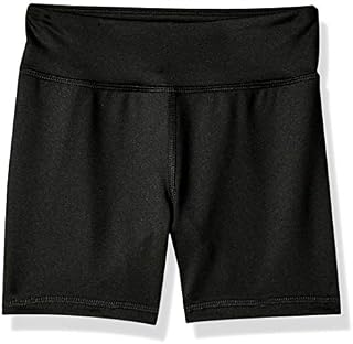 Amazon Essentials Little Girls' Stretch Active Short, Black, S