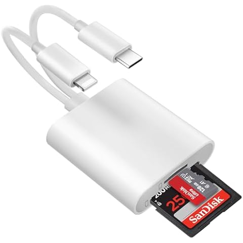 Loydia 2-in-2 SD Card Reader for iPhone Cover