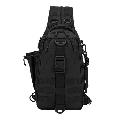 LUXHMOX Fishing Gear-Tackle-Bag Lightweight Waterproof Storage Sling Backpack 7 Colors