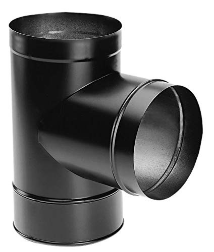 DuraBlack 10" Tee with Clean-Out Cap - 10DBK-T