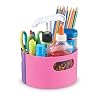 Learning Resources Create-a-Space Storage Mini Center Pink - Classroom Craft Keeper, Maker Space, Small Storage, Teacher Organizer, Home School Accessories, 4 Piece Set