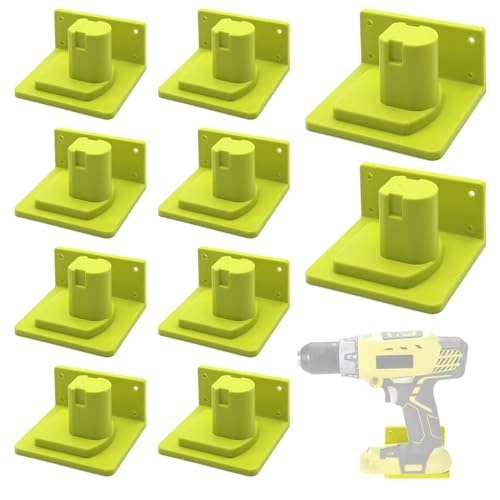 Support mural pour batteries Ryobi 18V One+ et fixation de rangement pour garage