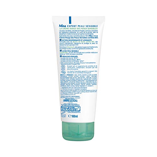 Crème Hydratante Bio Peaux Sensibles Mixa Le Tube De 100ml - vue 10