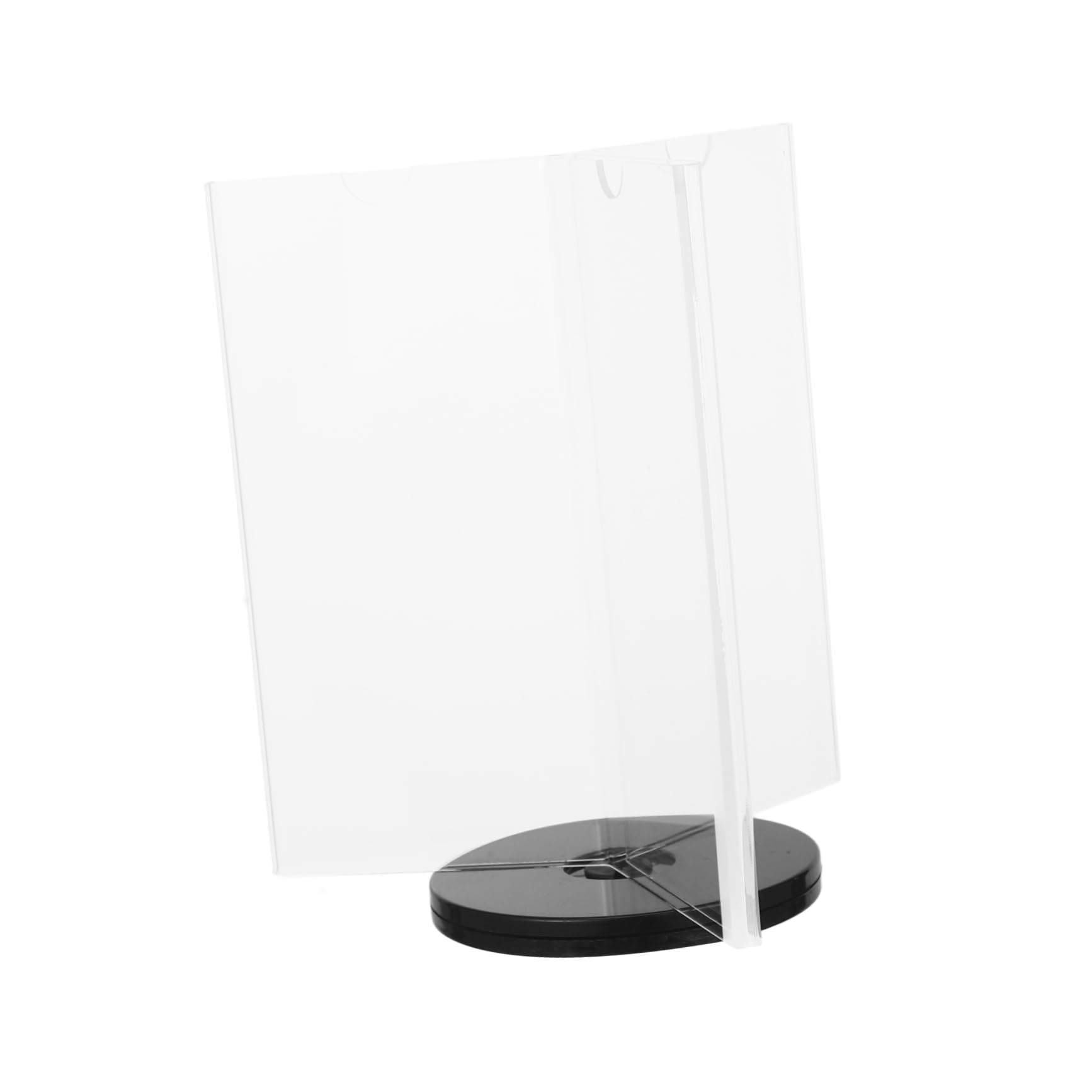 STOBOK 3piezas Soporte De Menú Acrílico Multi- Para Exhibición De Menús Carteles De Mesa Con Base Restaurantes