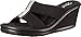 Skechers Cali Women's Rumblers 2 Strap Slide Wedge Sandal,Black,7 M US