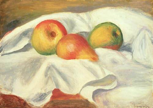 Affiche Trois poires Pierre Auguste Renoir graffiti pour déco murale 60x90cm