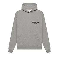 ESSENTIALS Pullover Hoodie Cotton Blend Adult Men Oversized, baggy fit. (US, Alpha, Medium, Regular, Regular, D/O)