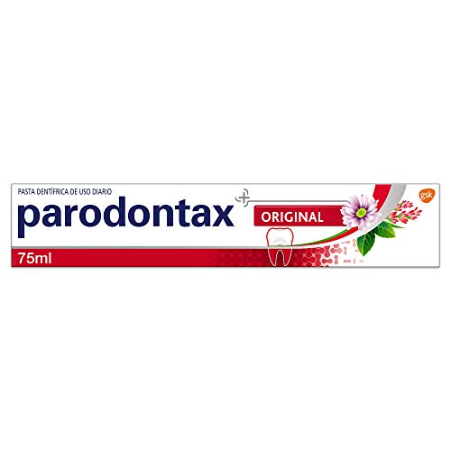 Parodontax Original Pasta de Dientes, Ayuda a Detener y Prevenir el Sangrado de Encías, Sabor a Menta y Jengibre, 75 ml