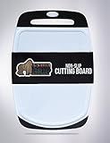 The Original GORILLA GRIP (TM) Non-Slip Reversible Cutting Board and Cheese Server Featuring Powerful Gripping Technology, BPA Free, FDA Approved Materials, Dishwasher Safe (Large: Black)