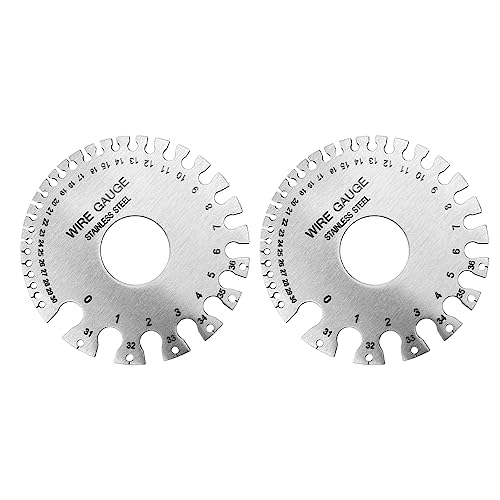 Calibrador de grosor de acero inoxidable, herramienta resistente a óxido para medir el diámetro de láminas y alambres, medición precisa para metalurgia y soldadura (Estilo 2) miniatura 4