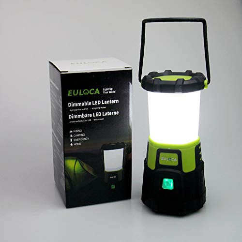 Miniatura 2 de Euloca Lámpara Camping Led, 1200lm Usb Recargable, 4 Modos, Linterna De Camping Recargable Intensidad Regulable, Linterna Camping Para Pesca, Excursión, Jardín, Patio Etc.