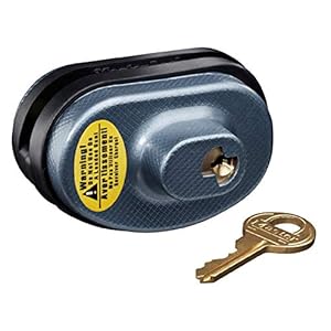 Master Lock 90DSPT Cadenas à clé pour gâchette d’armes à feu, Gris, 5,7 x 3,5 x 4 cm