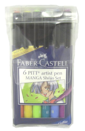 Image of Faber-Castell Pitt Artist B Pen Set - Pack of 6