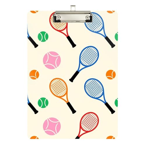 Portapapeles dental, raquetas de tenis y pelotas de plástico para entrenadores médicos, tamaño 9 x 12.5 tabla para escribir
