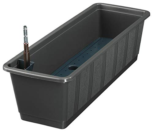 Geli 837 080 38 Bewässerungskasten Aqua 80 cm, anthrazit mit Wasserstandanzeige – Ansicht 2