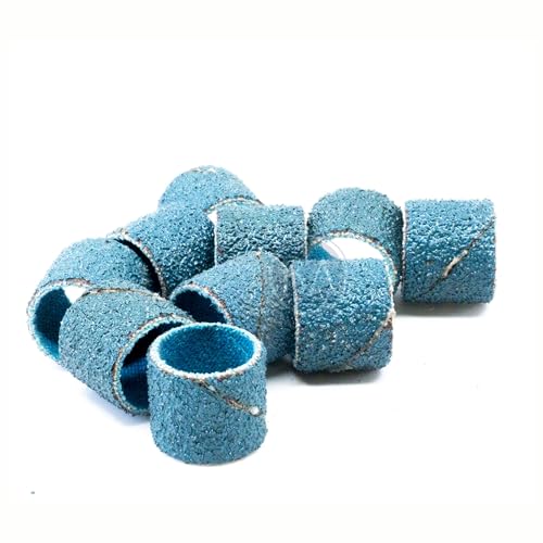 Benchmark Abrasives 1/2” x 1/2” Zirconia Sanding Bands, Spiral Bands Rotary Sander Attachment for Drill & Die Grinder, Metal Polishing Sanders for Woodworking - Sander Tool (10 Pack), 60 Grit