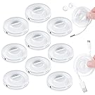Amazon 9 Pcs Portable Rotatable Data Cable Headphone Cable Organizer Storage Box, Round Storage Cable Winder Retractable Cable Management Flexible Usb, Cable Reel for Home Office Classroom, Transparent