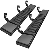 CLIMWA 6 inches Regular Running Boards Compatible with 2007-2018 Chevy Silverado/Gmc Sierra 1500 ; 2007-2019 2500/3500 Regular/Standard/Single Cab Side Steps Nerf Bars Black