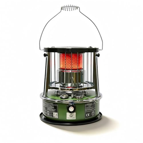 MENDUNER Portable 2 in 1 Kerosene Heater Non Electric Stove for RV Camping Indoor Heating 20-25 Hours of Heat with Complete Accessory Set