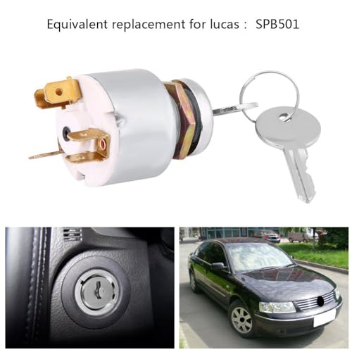 12V Ignition Switch, Universal 12V Engine Start Ignition Switch 3 Position ON OFF Ignition Starter Switch Controls with 2 Keys for Cars, Motorcycles and Boats - Image 6