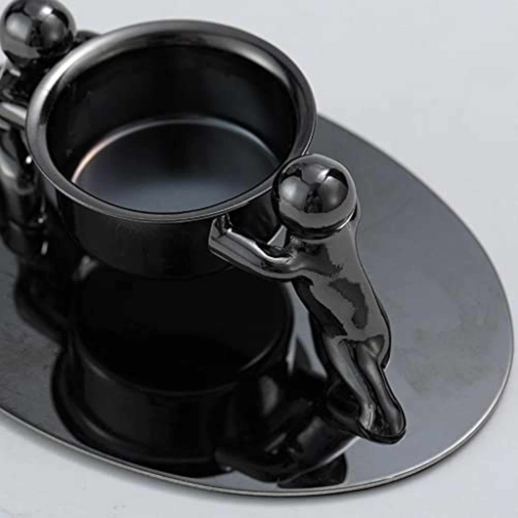 Tea Light Pillar Candle Holder, Black