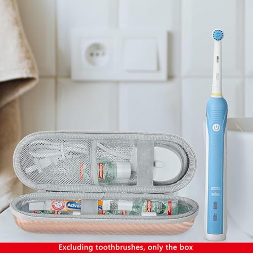 Image of HANNEA Electric Toothbrush Hard Travel Case for Oral-B Pro Pro 500 300 1500 iO Series 7 8 9, Portable EVA Protective Storage Bag Holder, Electric Toothbrush Cover case