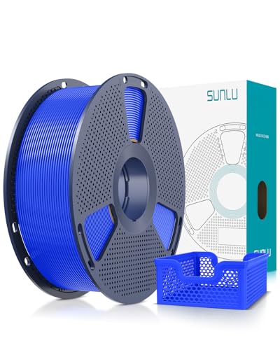 Image of SUNLU Upgrade PLA+2.0 3D Printer Filament, High Speed PLA Plus Filament 1.75mm, 30mm /s - 600mm /s Print Range, Tougher and Stronger, Dimensional Accuracy + /-0.02mm, 1KG Spool(2.2lbs), Blue