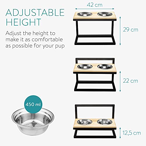Navaris 2X Ciotole con Porta Ciotola - Scodella