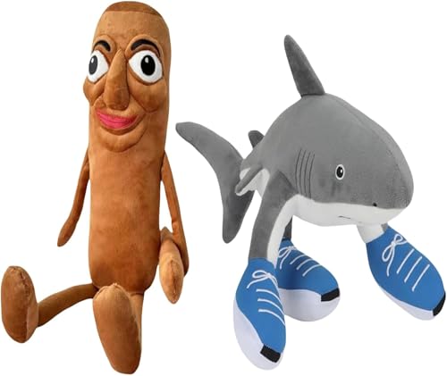 Indusoire 2 Pcs Shark Plush Toys Shark Plush Decorations are Handmade Plush Toys Suitable Can be Given as Gifts