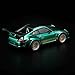 Diecast Model Car Compatible with Pop Race 1:64 Porsche 911 RWB 997 Chrome Green Tokyo AUTO Salon Hong Kong 2025 Limited Edition PR640224