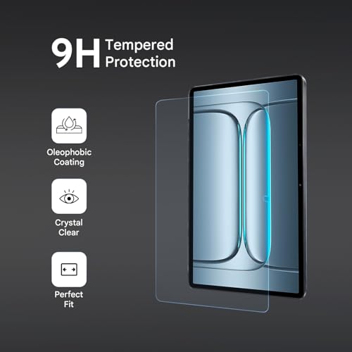 Image of HUMBLE Tempered Glass for OnePlus Pad Lite 11 Inch Tablet | 9H Hardness | HD Clear | Bubble Free | Anti Scratch | Case Friendly Fit | Smooth Touch Response | Oleophobic Coating | Easy Installation