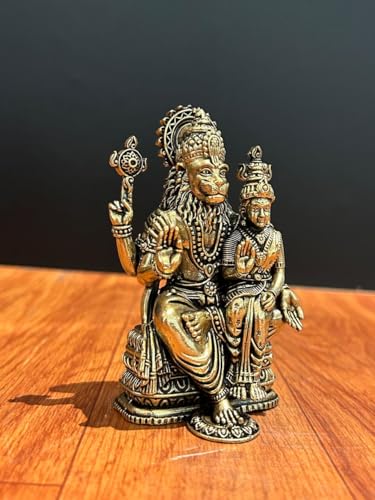 Estatua Narasimha de latón premium 10 cm miniatura 3