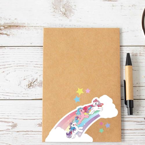 Image of Hasbro My Little Pony Adhesive Vinyl Decals - Fun Pony Sticker Set Featuring Glory, Firefly and Moondancer, 1 Pack (7 Count)