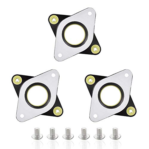 Houkr NEMA 17 Stepper Steel Motor Damper and Rubber Vibration Damper with M3 Screw for Creality CR-10 S 3D Printer, CNC Router (3 Pack)