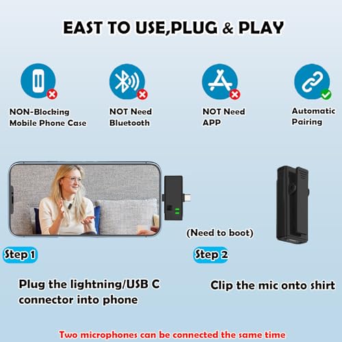Pebuwet WM151 Wireless Lavalier Microphone thumb #3