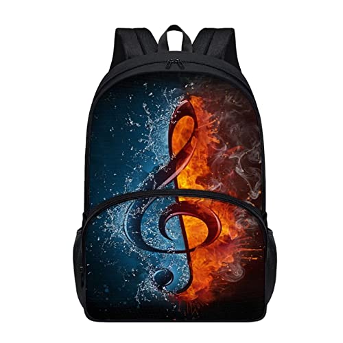 Doojoayie Music Note School Backpack, Kindergarten Elementary Toddler Backpack Everyday Essentials Daypack for Men and Women Doojoayie Music Note School Backpack, Kindergarten Elementary Toddler Backpack Everyday Essentials Daypack for Men and Women