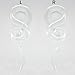 BodyJ4You 2PC Glass Ear Tapers Plugs 0G Clear Transparent Spiral Gauges Piercing Jewelry Set