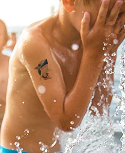 Shark Temporary Tattoos(54Pcs),Cokohappy Shark Tattoo Body Stickers Costume Accessories For Ocean Sea Shark Themed Baby Shower Birthday Party Favor Supplies Decor For Boy Girls Kids Party Bag Filler #TOP3