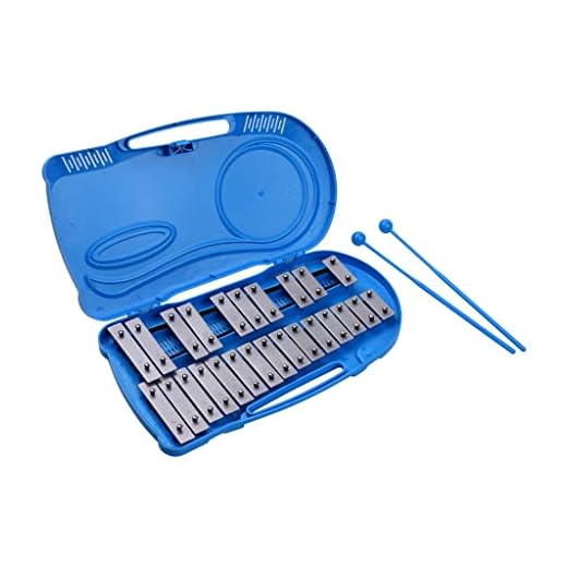 SMEJS 25 Anmärkningar Glockenspiel Xylofon slagverk Instrument Tidig Educational Teaching Instrument med Fall 2 Mallets