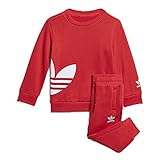 Articolo: TUTA adidas Jungen Big TREFOILCREW Kleeblatt Crew Set, Rojo/Blanco, 80